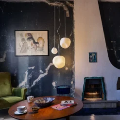 Foscarini Hängeleuchte Hoba Piccola, Ø13cm, Abhängung 350 cm