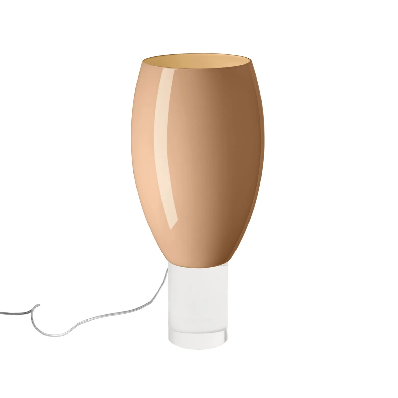Foscarini Tischleuchte Buds 1, cipria, Glas, Kunststoff