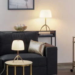 Foscarini Tischleuchte Lumiere 30, 35cm, Blasenglas, ein/aus