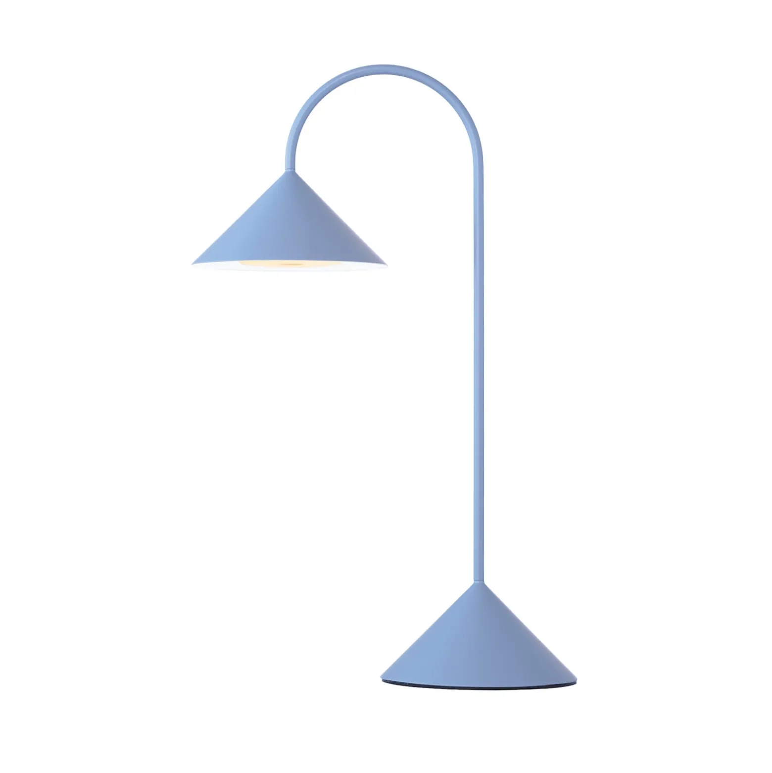FRANDSEN LED-Akku-Tischleuchte Grasp, hellblau, Höhe 47 cm