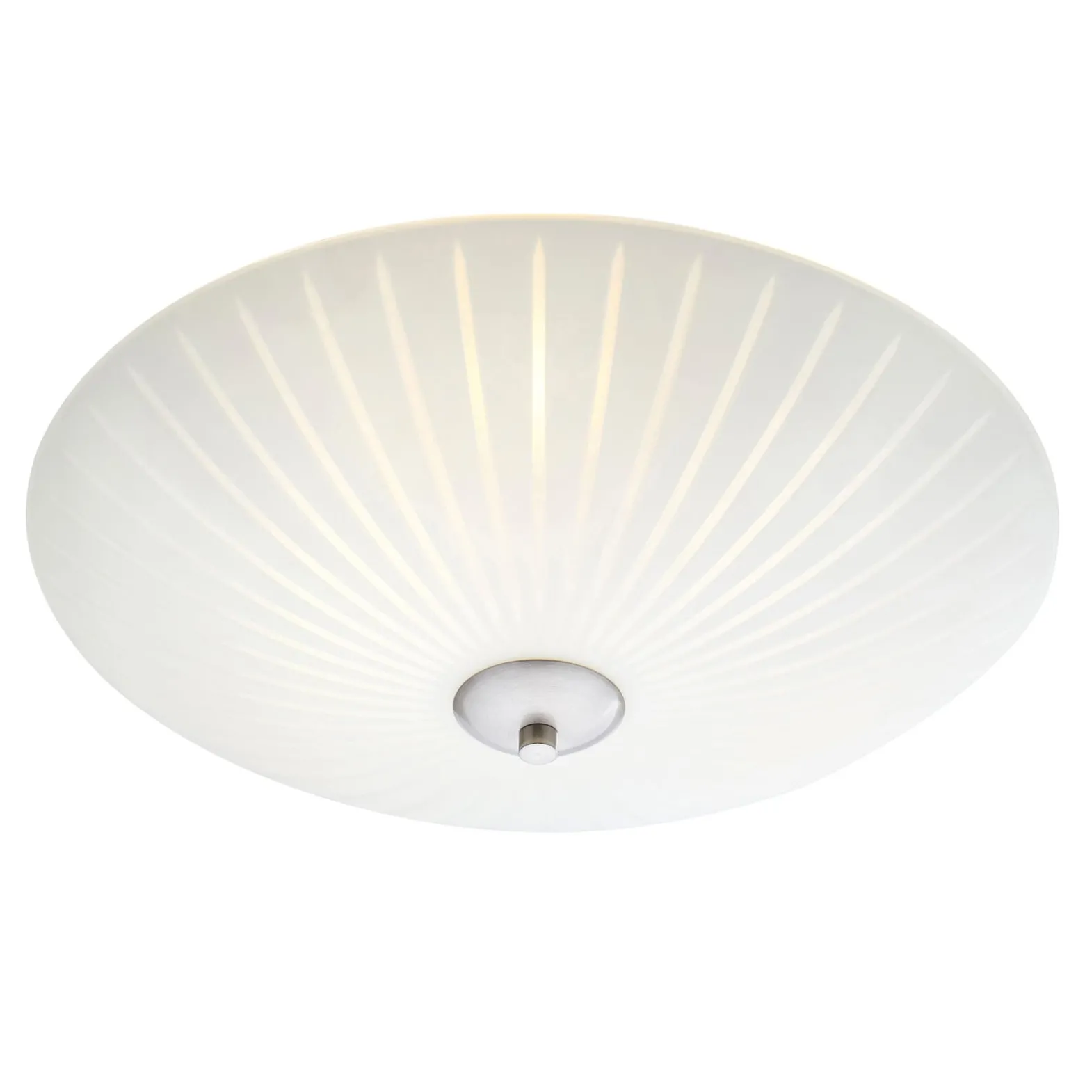Glas-Deckenleuchte Cut, Ø 43 cm