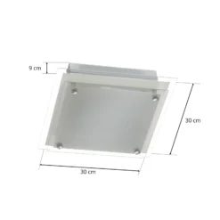 Glas-Deckenleuchte Maggie 30 x 30 cm