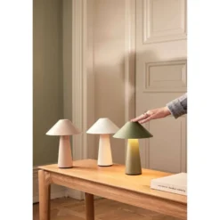 Globen Lighting Akku-Tischlampe Cannes, grün, 26 cm IP44