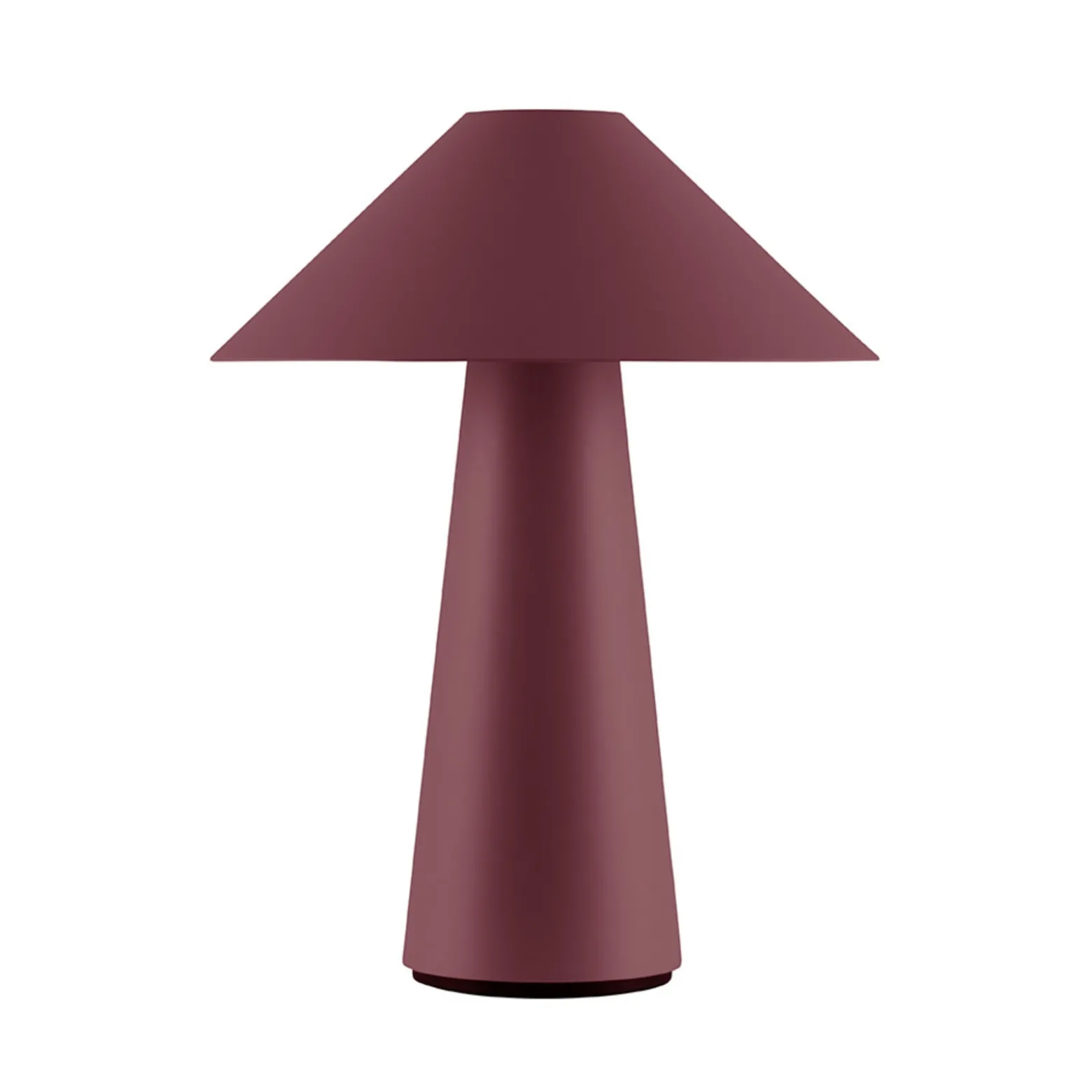 Globen Lighting Akku-Tischlampe Cannes, dunkelrot 26 cm IP44