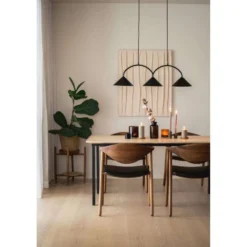Globen Lighting Hängelampe CURVE 3, beige, 3-flg., 95 cm