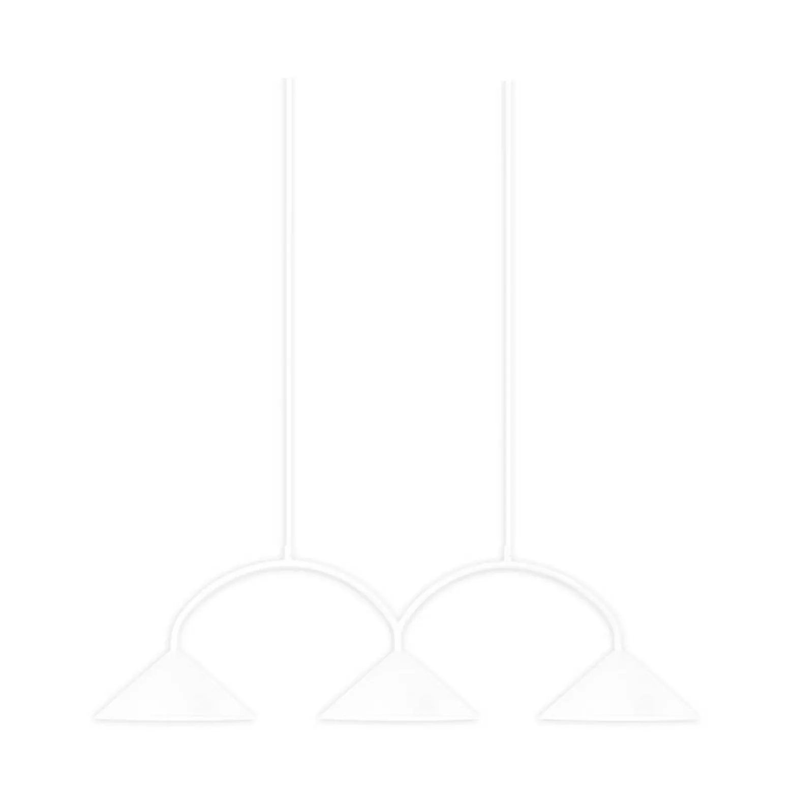 Globen Lighting Hängelampe CURVE 3, weiß, 3-flg., 95 cm