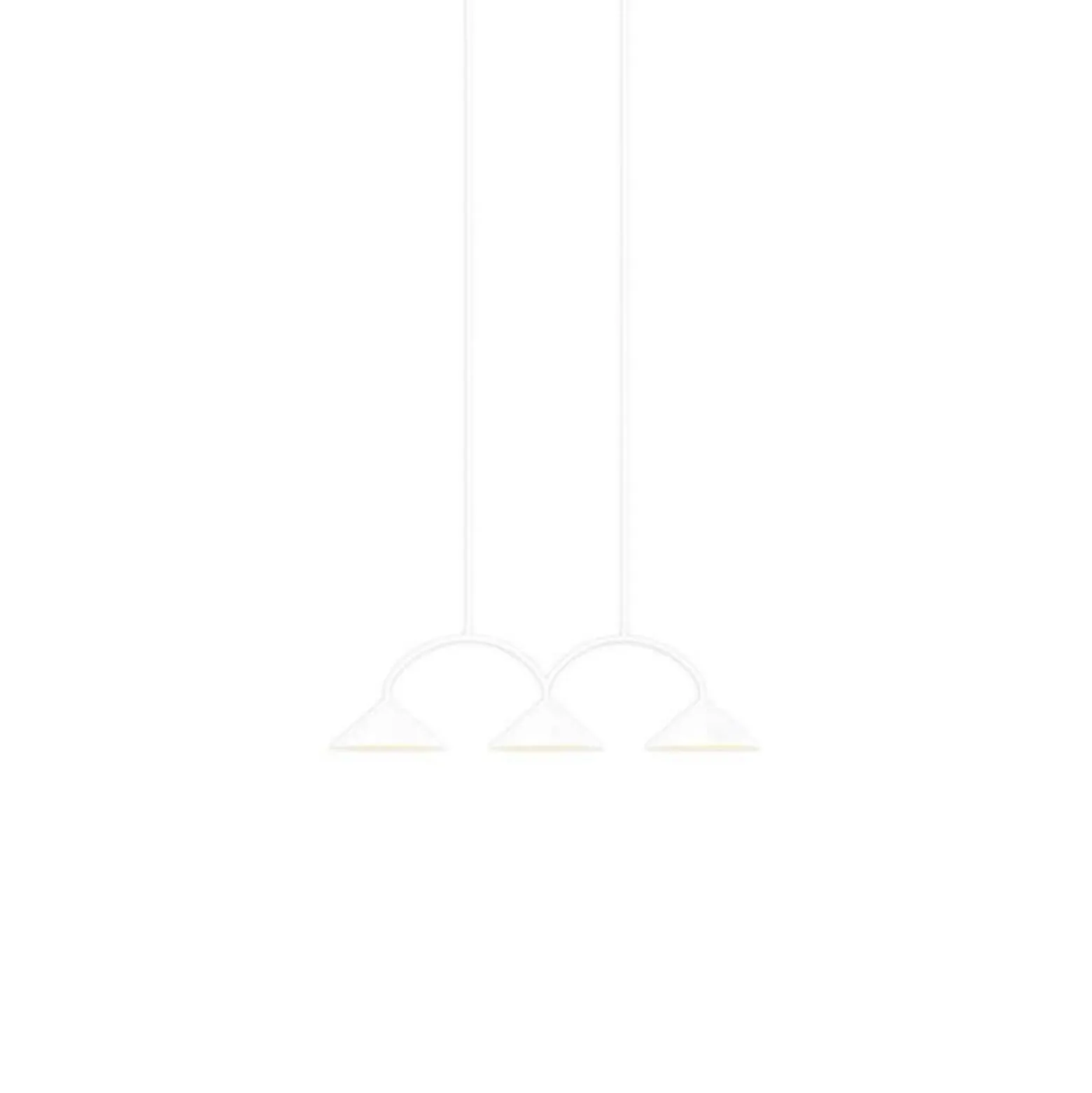 Globen Lighting Hängelampe CURVE 3, weiß, 3-flg., 95 cm