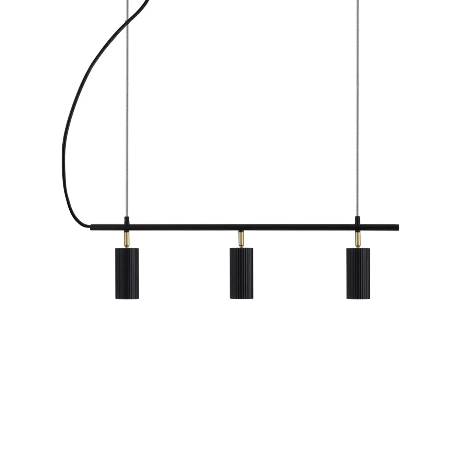 Globen Lighting Pendellampe Hubble 3 schwarz Länge 75 cm 3fl