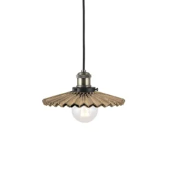 Globen Lighting Pendelleuchte COBBLER, braun, Ø 25 cm