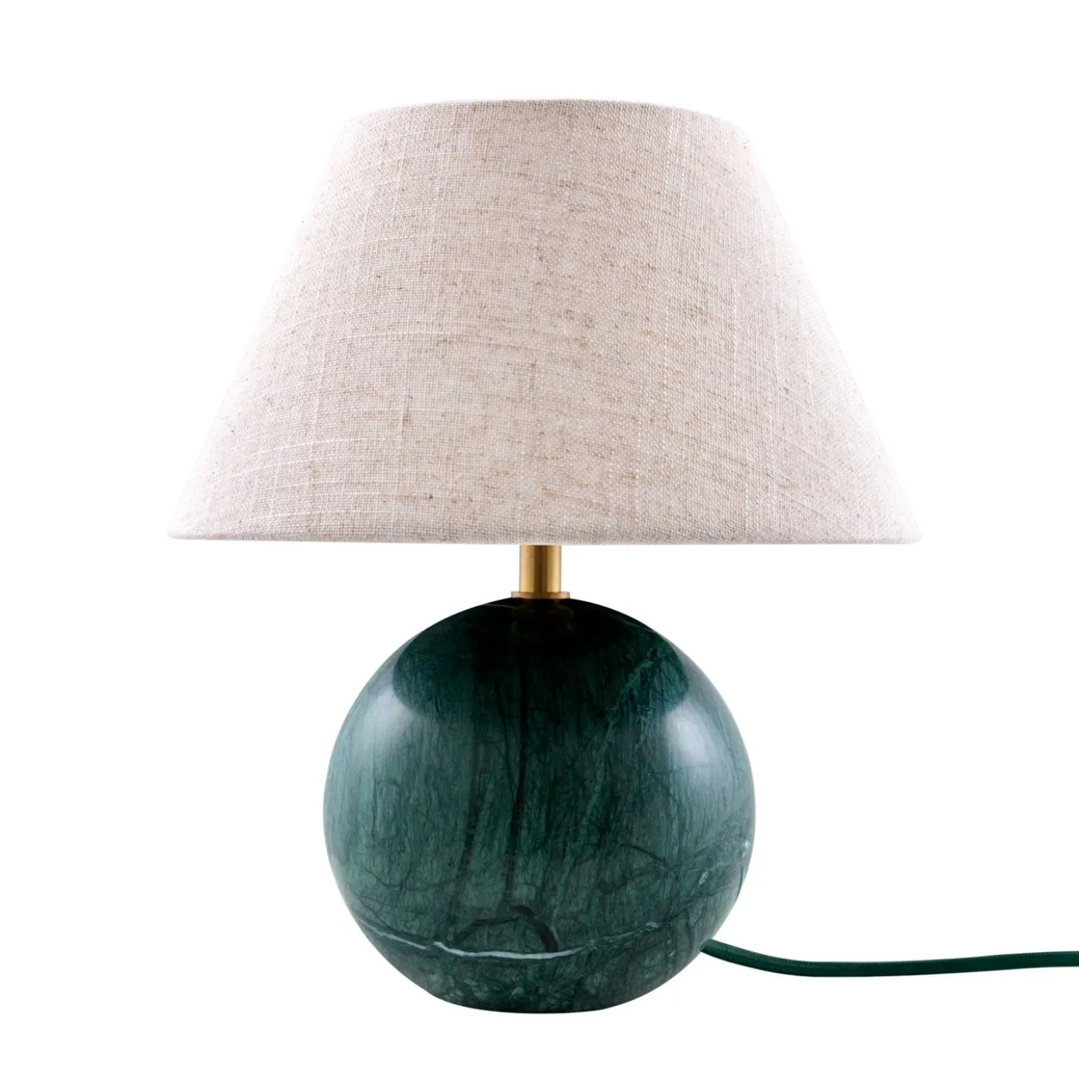 Globen Lighting Tischlampe Castello, grün/beige, Höhe 28 cm