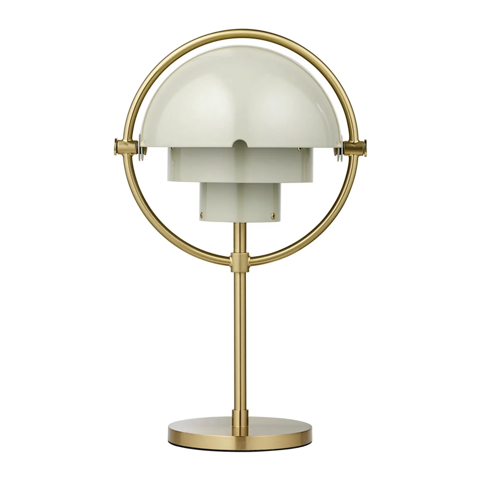 GUBI Akku-Tischleuchte Multi-Lite, messing/grau, 30 cm