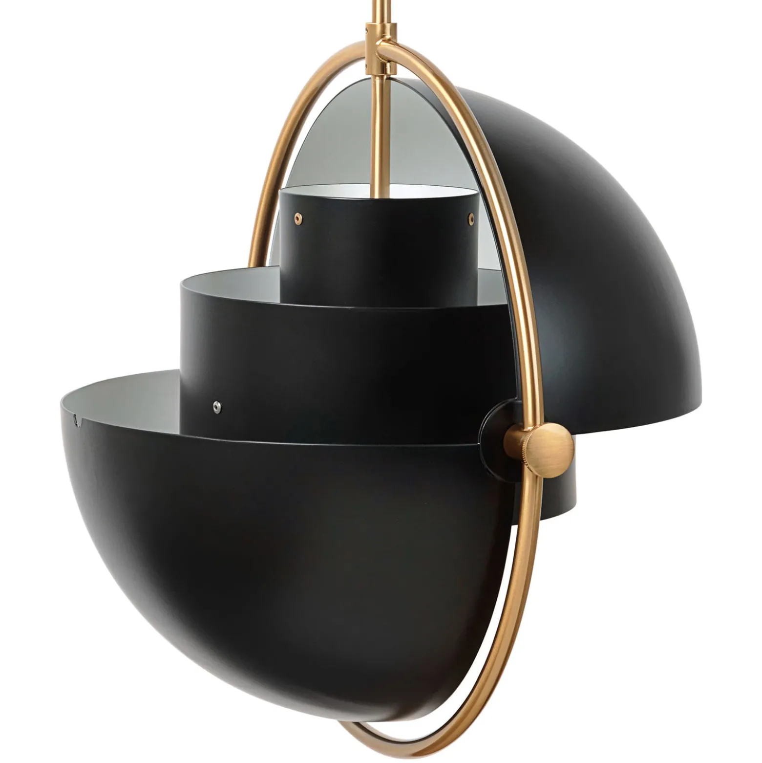 GUBI Hängeleuchte Multi-Lite, Ø 36 cm, messing/schwarz