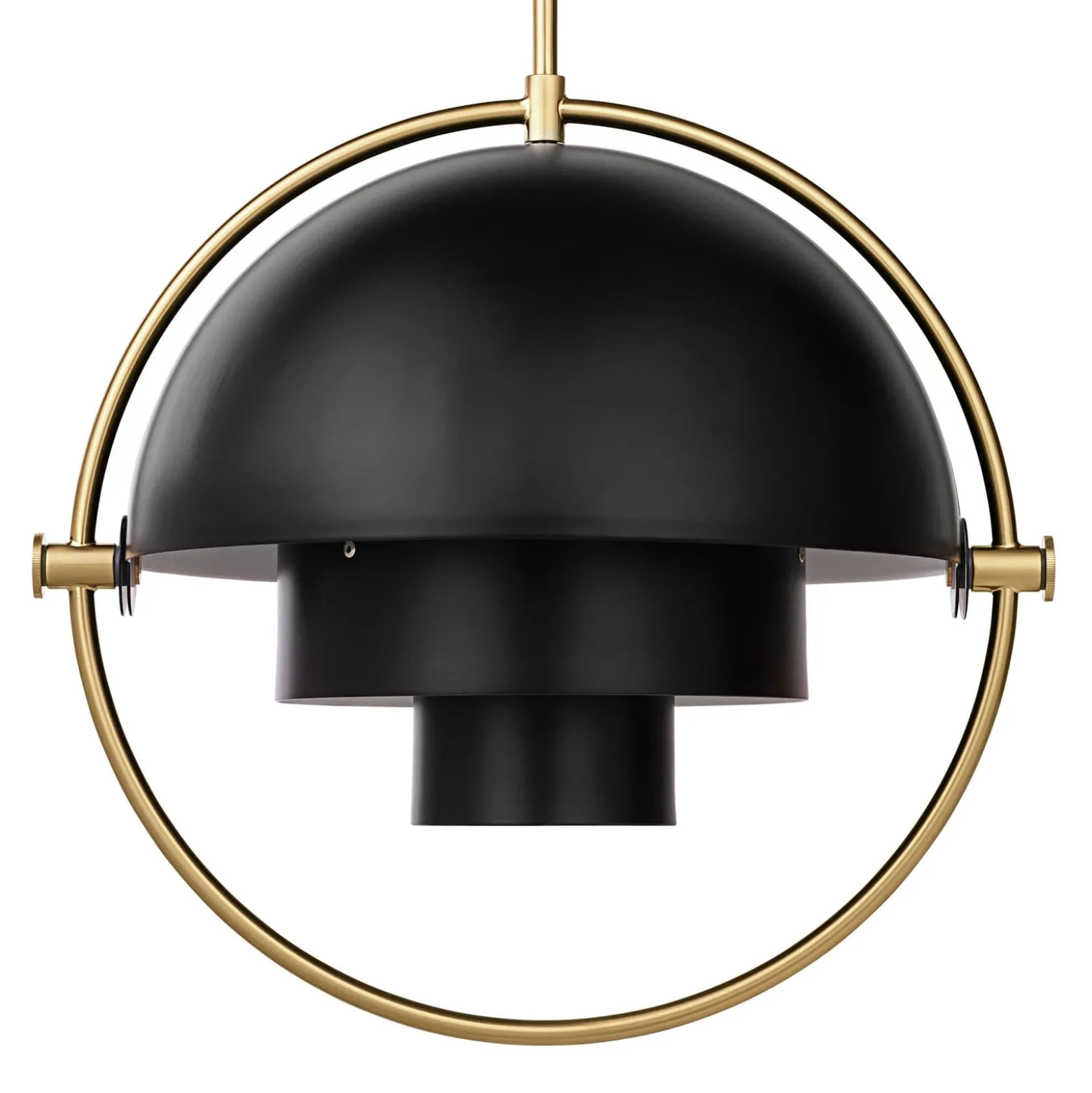 GUBI Hängeleuchte Multi-Lite, Ø 36 cm, messing/schwarz