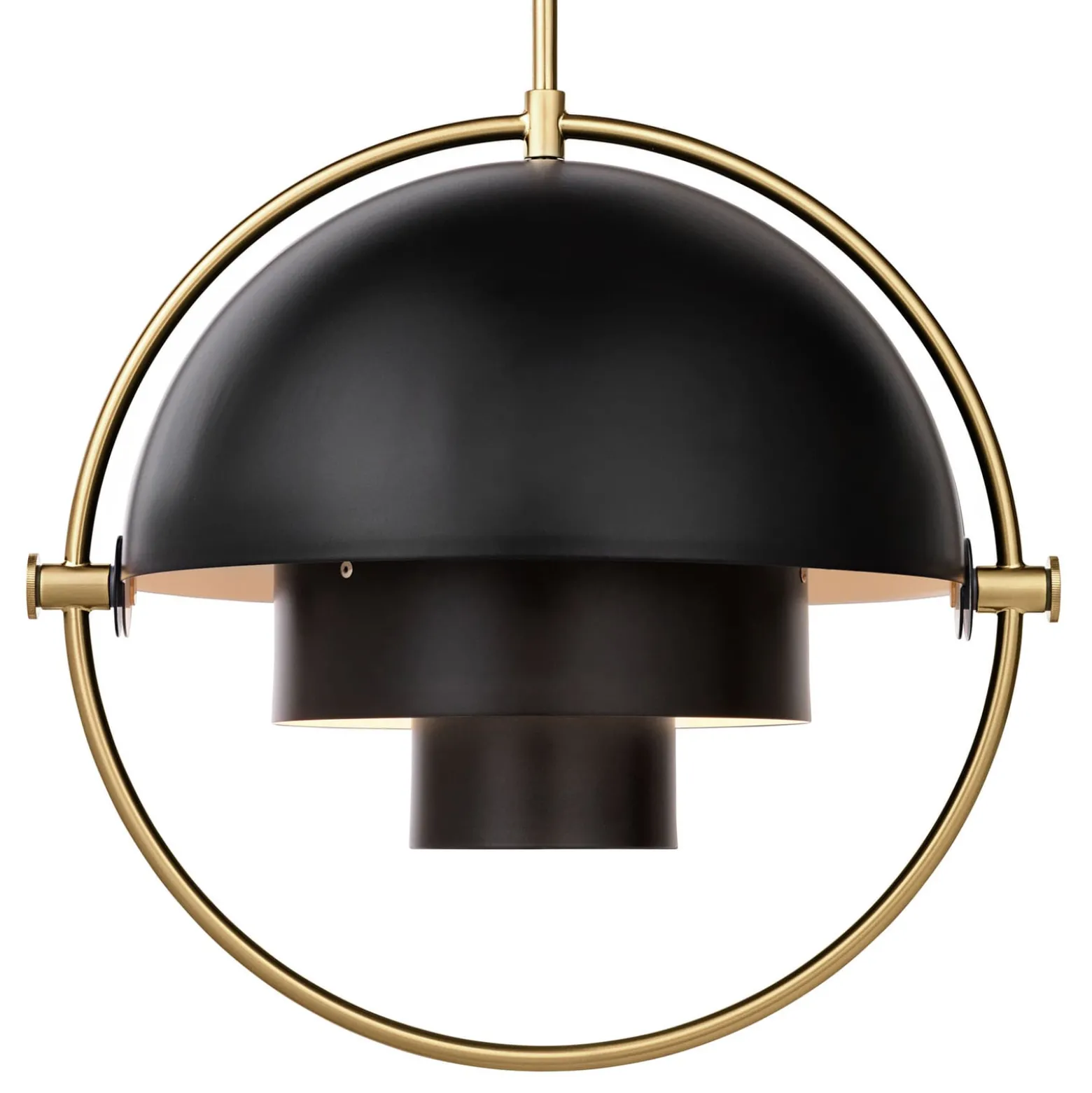 GUBI Hängeleuchte Multi-Lite, Ø 36 cm, messing/schwarz