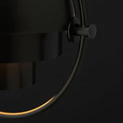 GUBI Hängeleuchte Multi-Lite, Ø 36 cm, schwarz/schwarz
