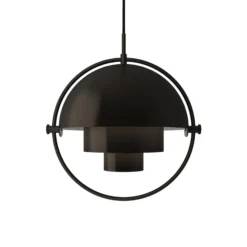 GUBI Hängeleuchte Multi-Lite, Ø 36 cm, schwarz/schwarz