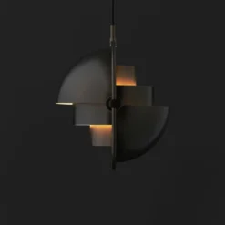 GUBI Hängeleuchte Multi-Lite, Ø 36 cm, schwarz/schwarz