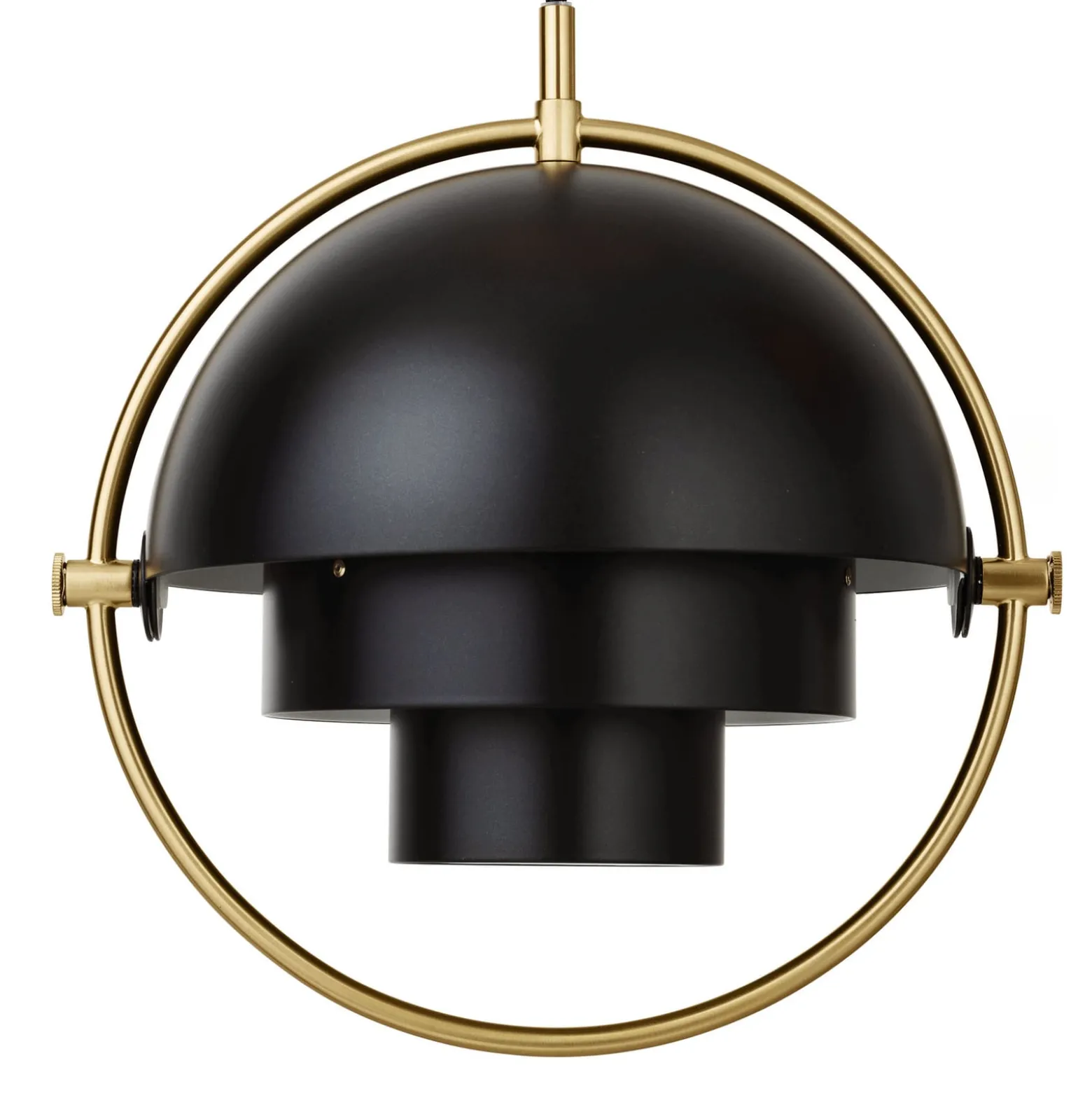 GUBI Hängeleuchte Multi-Lite, Ø 27 cm, messing/schwarz