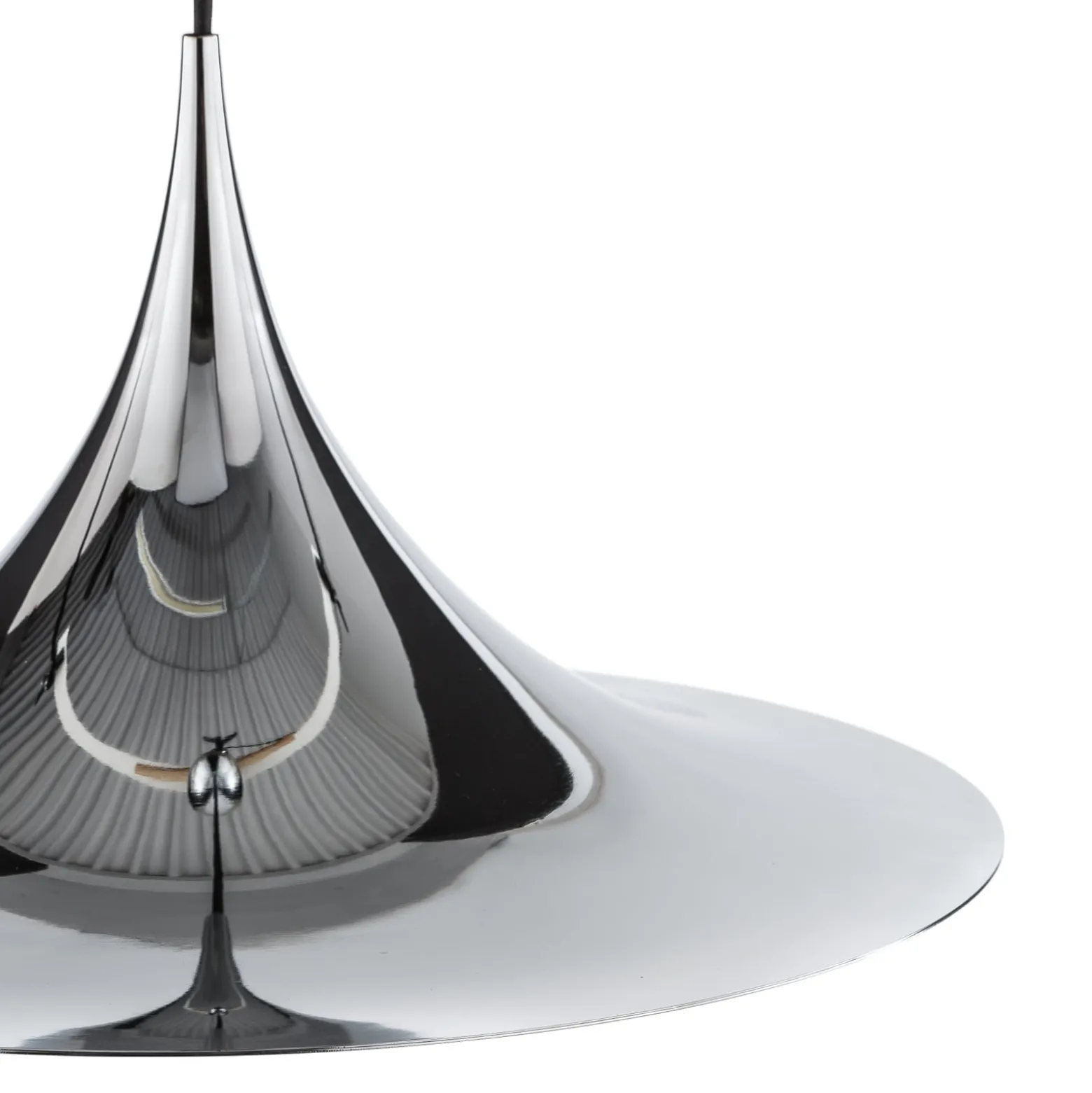 GUBI Hängeleuchte Semi, Ø 47 cm, chrom