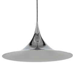 GUBI Hängeleuchte Semi, Ø 47 cm, chrom