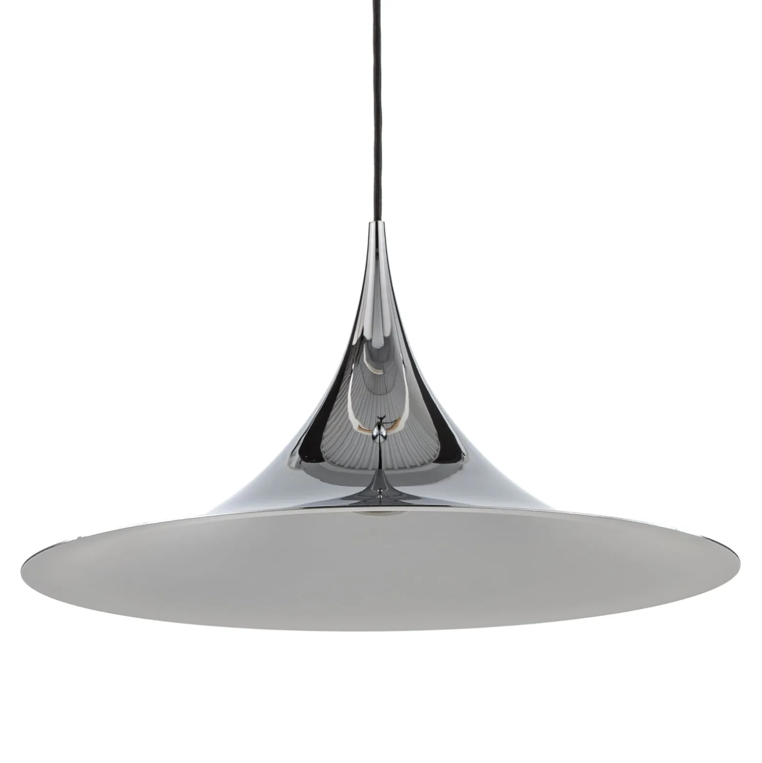 GUBI Hängeleuchte Semi, Ø 47 cm, chrom