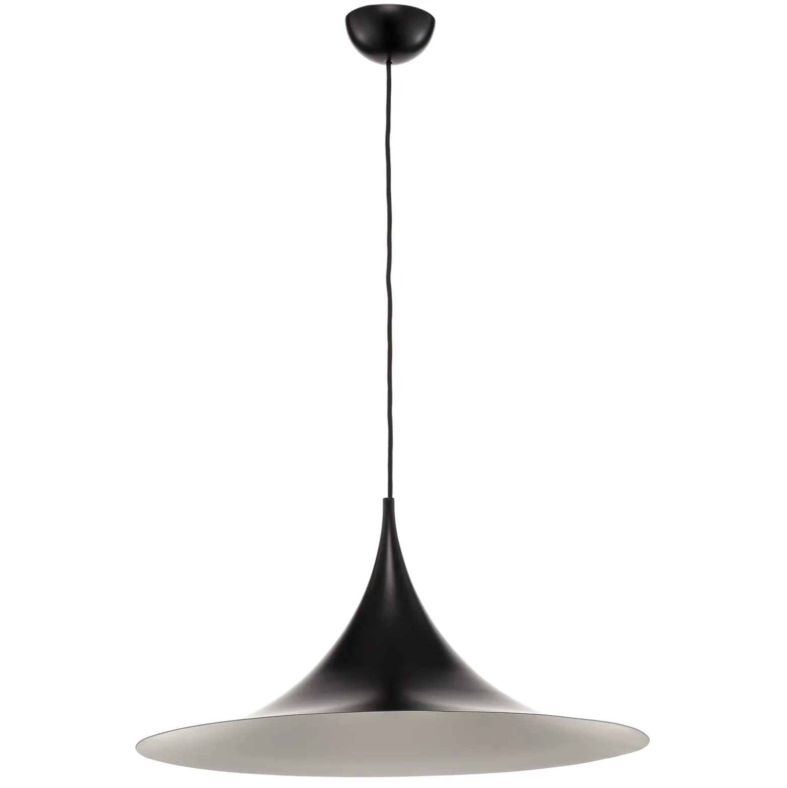 GUBI Hängeleuchte Semi, Ø 60 cm, schwarz