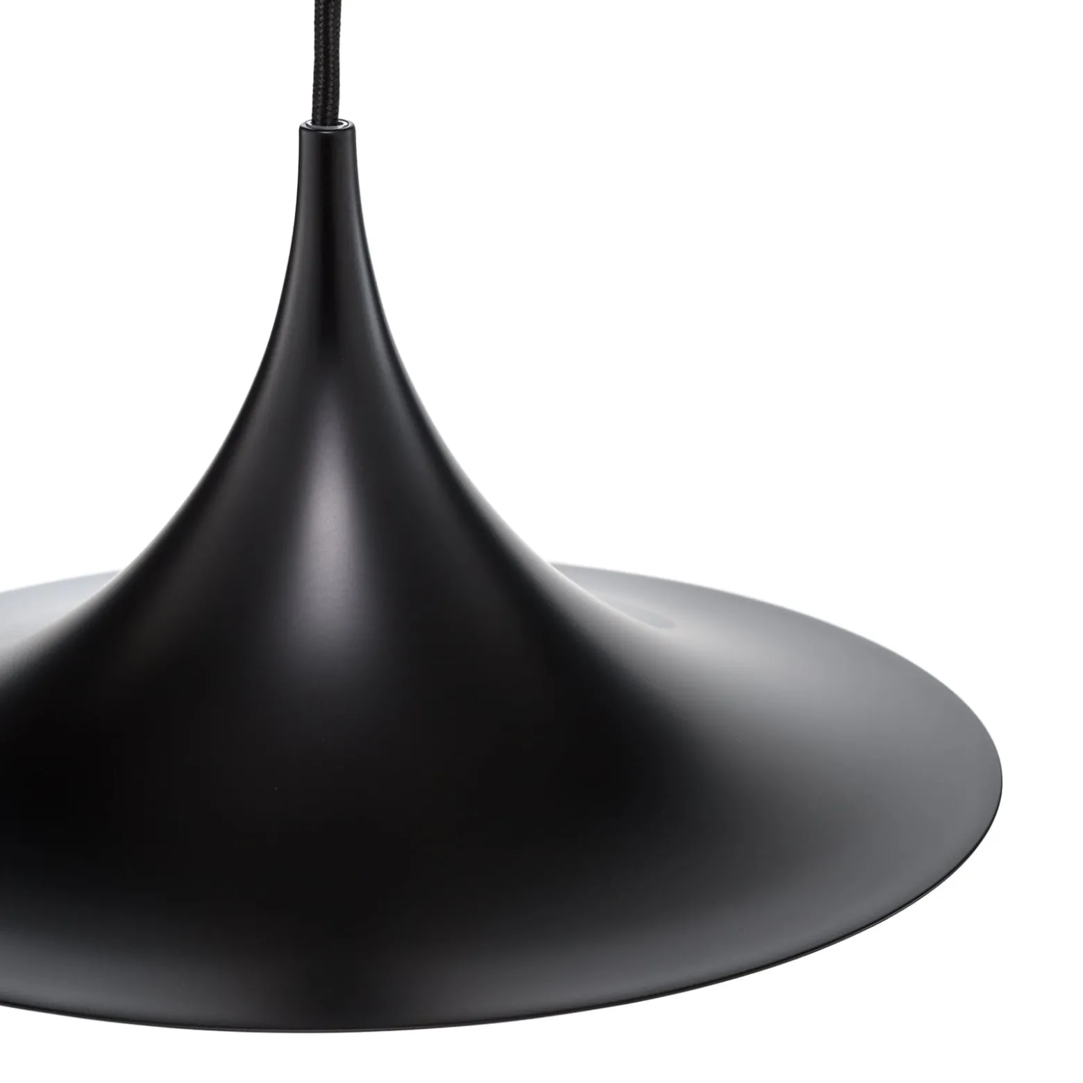 GUBI Hängeleuchte Semi, Ø 30 cm, schwarz