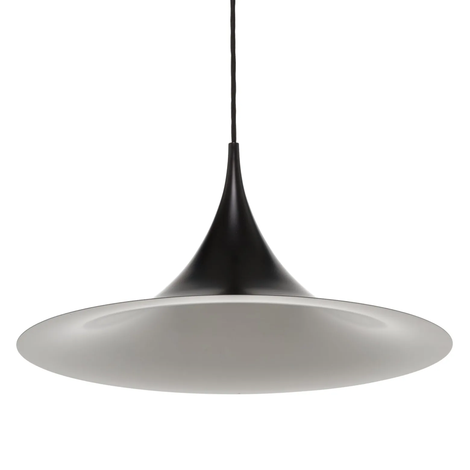 GUBI Hängeleuchte Semi, Ø 47 cm, schwarz