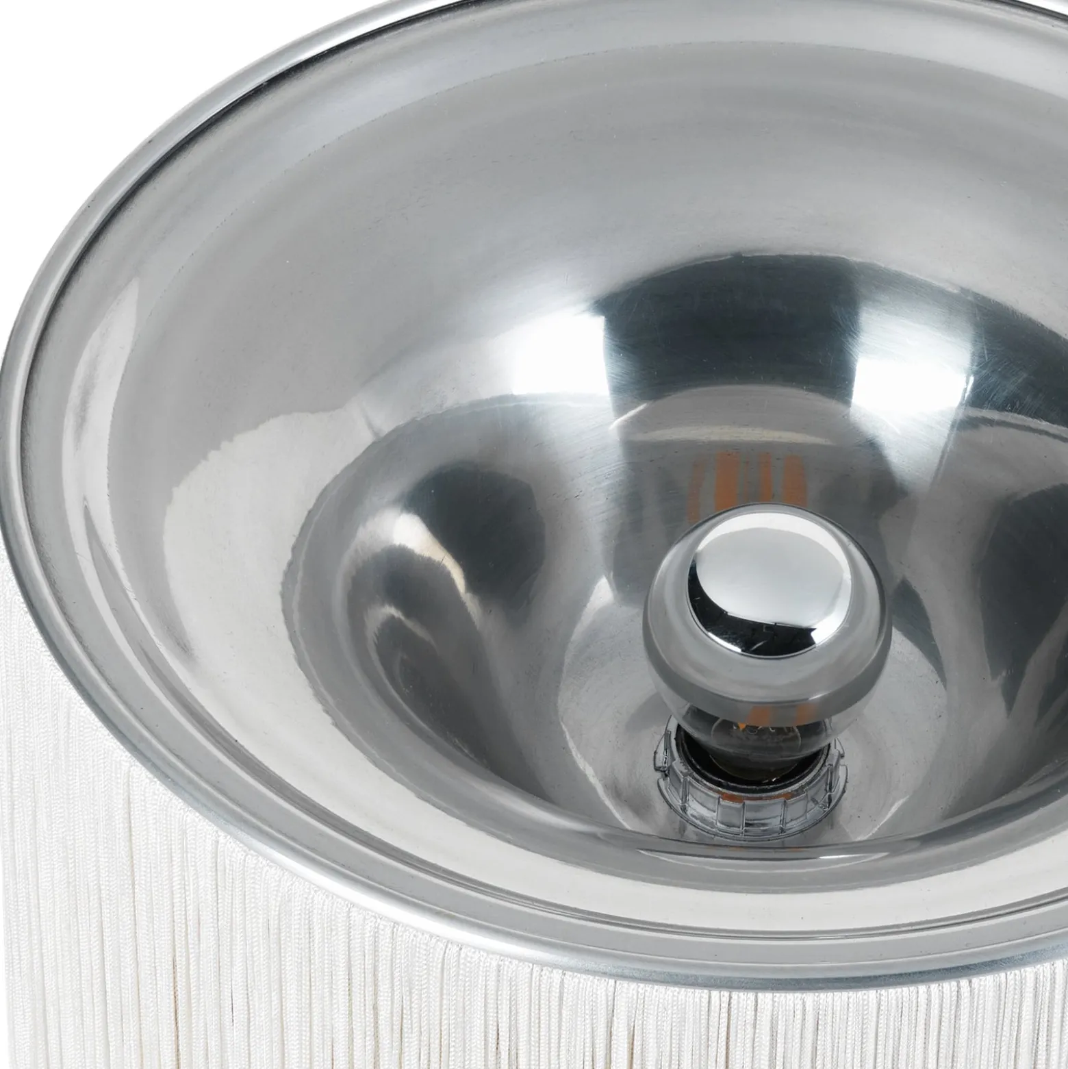 GUBI Tischleuchte Model 597, Aluminium, creme, Höhe 29 cm