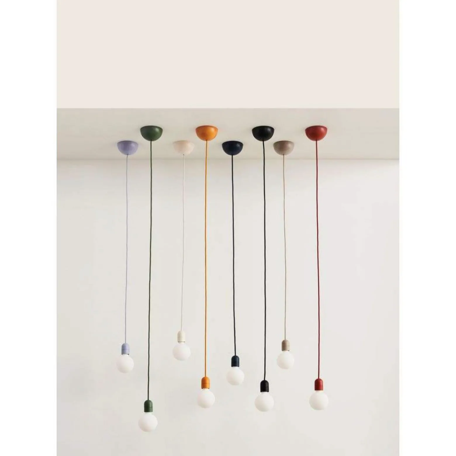 HAY E27-Pendelfassung COMMON, betongrau, Ø 4,5 cm