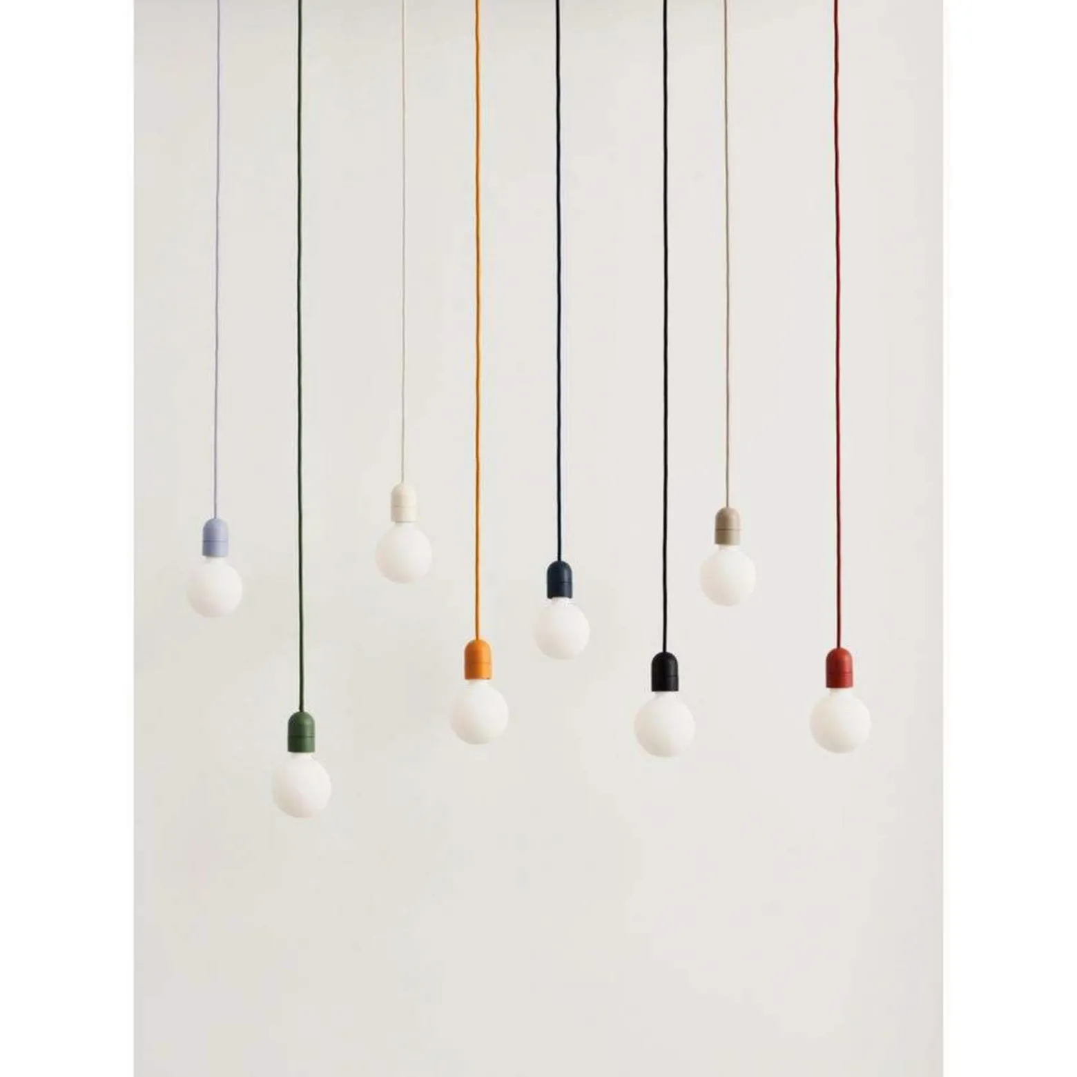 HAY E27-Pendelfassung COMMON, grün, Ø 4,5 cm