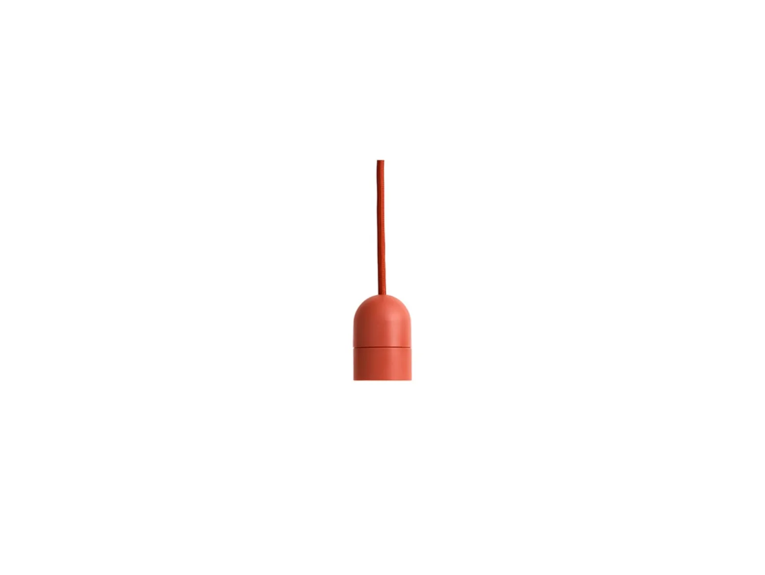 HAY E27-Pendelfassung COMMON, rostrot, Ø 4,5 cm