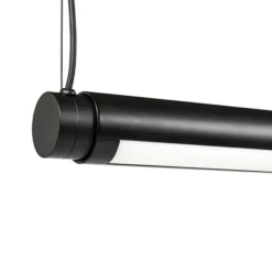 HAY Factor Linear LED-Hängelampe diffused, schwarz