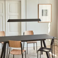 HAY PC Linear LED-Hängeleuchte, schwarz