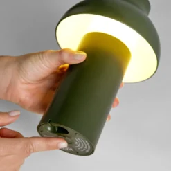 HAY PC Portable LED-Tischleuchte Akku, oliv