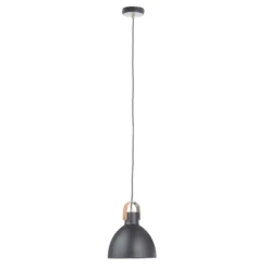 Hängelampe Eagle, schwarz, Ø 22 cm, Metall