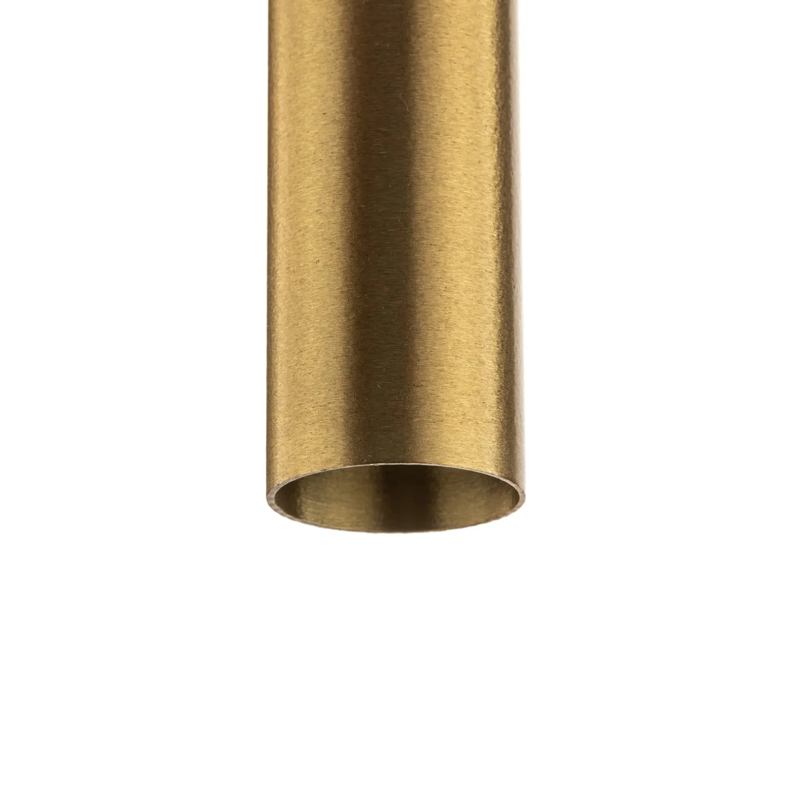 Hängelampe Laser, einflammig, messing, Schirm 75cm