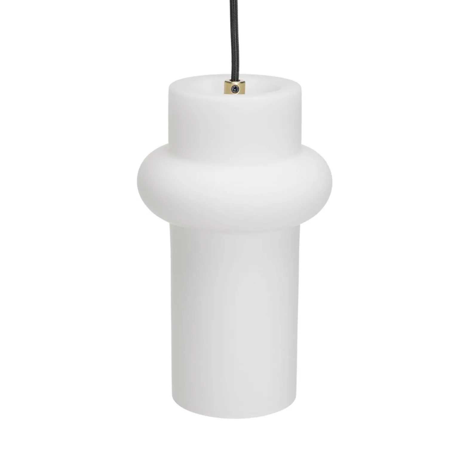 Hängelampe Pilule Up, weiß matt, Ø 15 cm, Glas