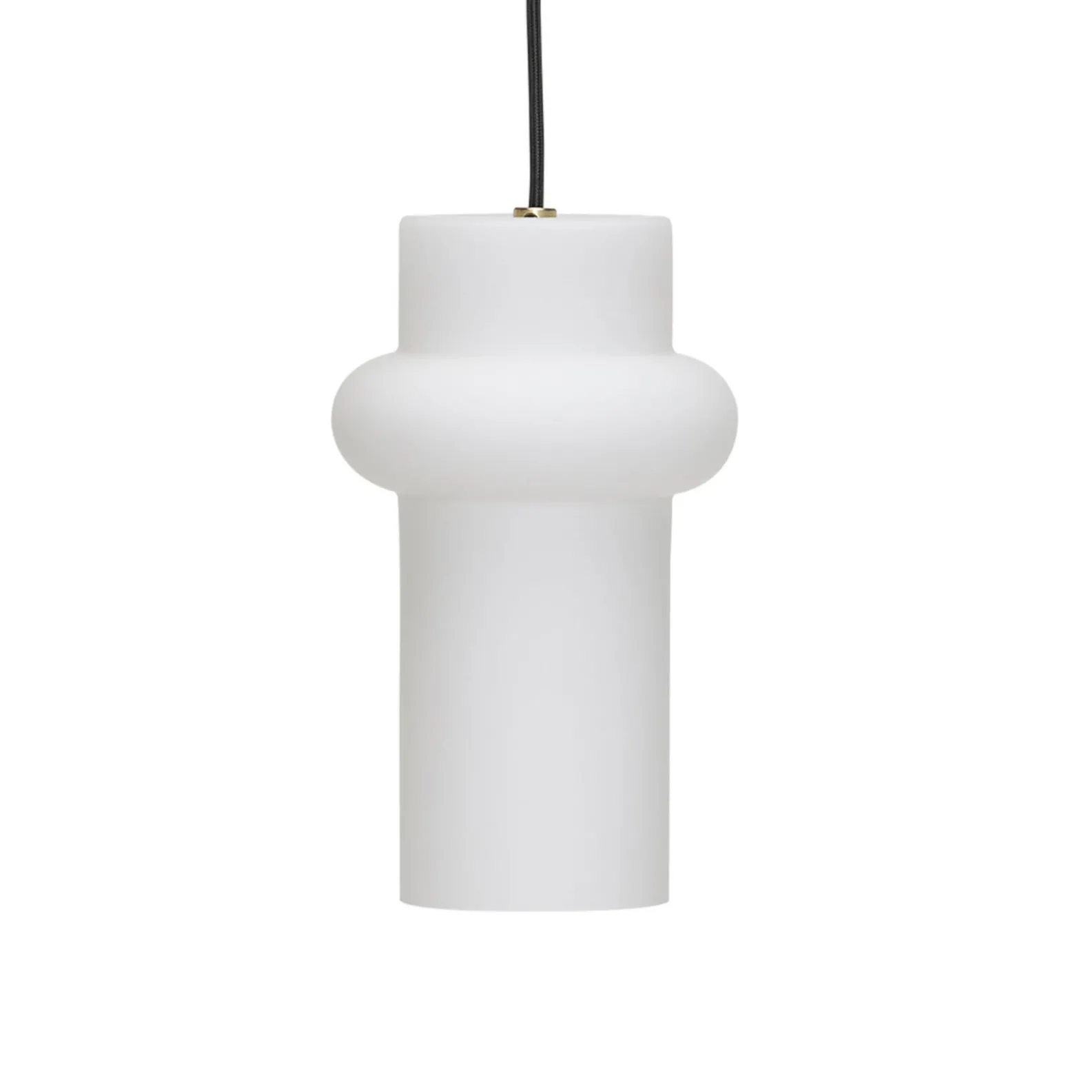 Hängelampe Pilule Up, weiß matt, Ø 15 cm, Glas