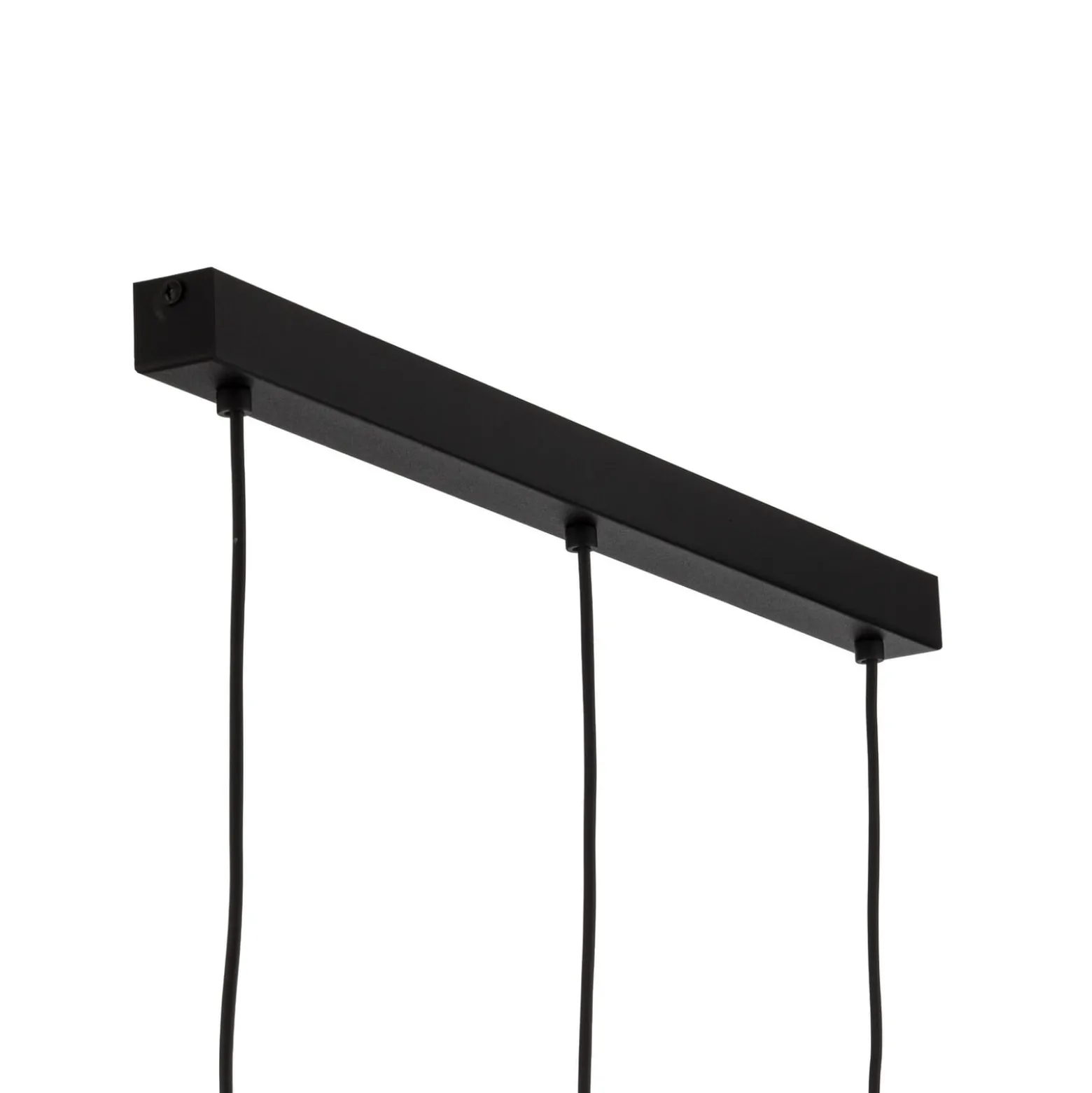 Hängelampe Sophia, 3-flammig, 65 cm, cognac/schwarz, E14