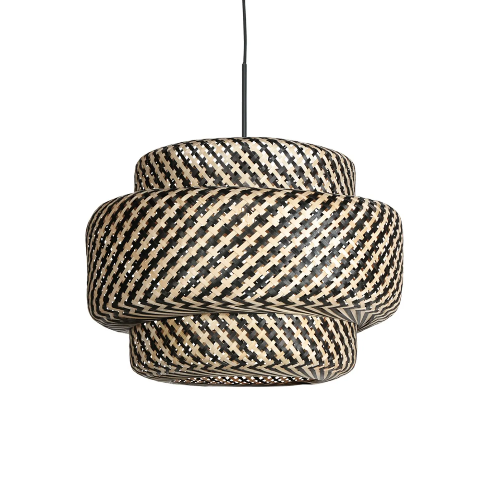 Hängelampe Sparkled Light 4478ZW, Bambusgeflecht, Ø 53 cm