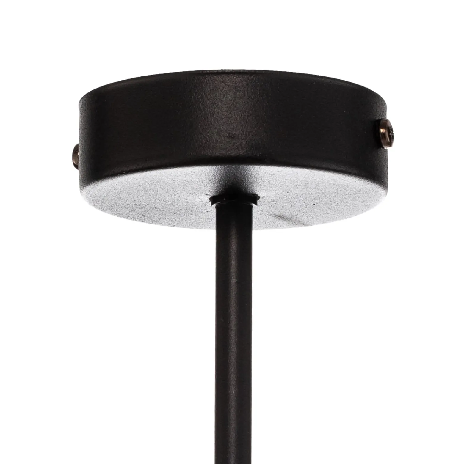 Hängelampe Vene, schwarz/rattanoptik, vierflammig