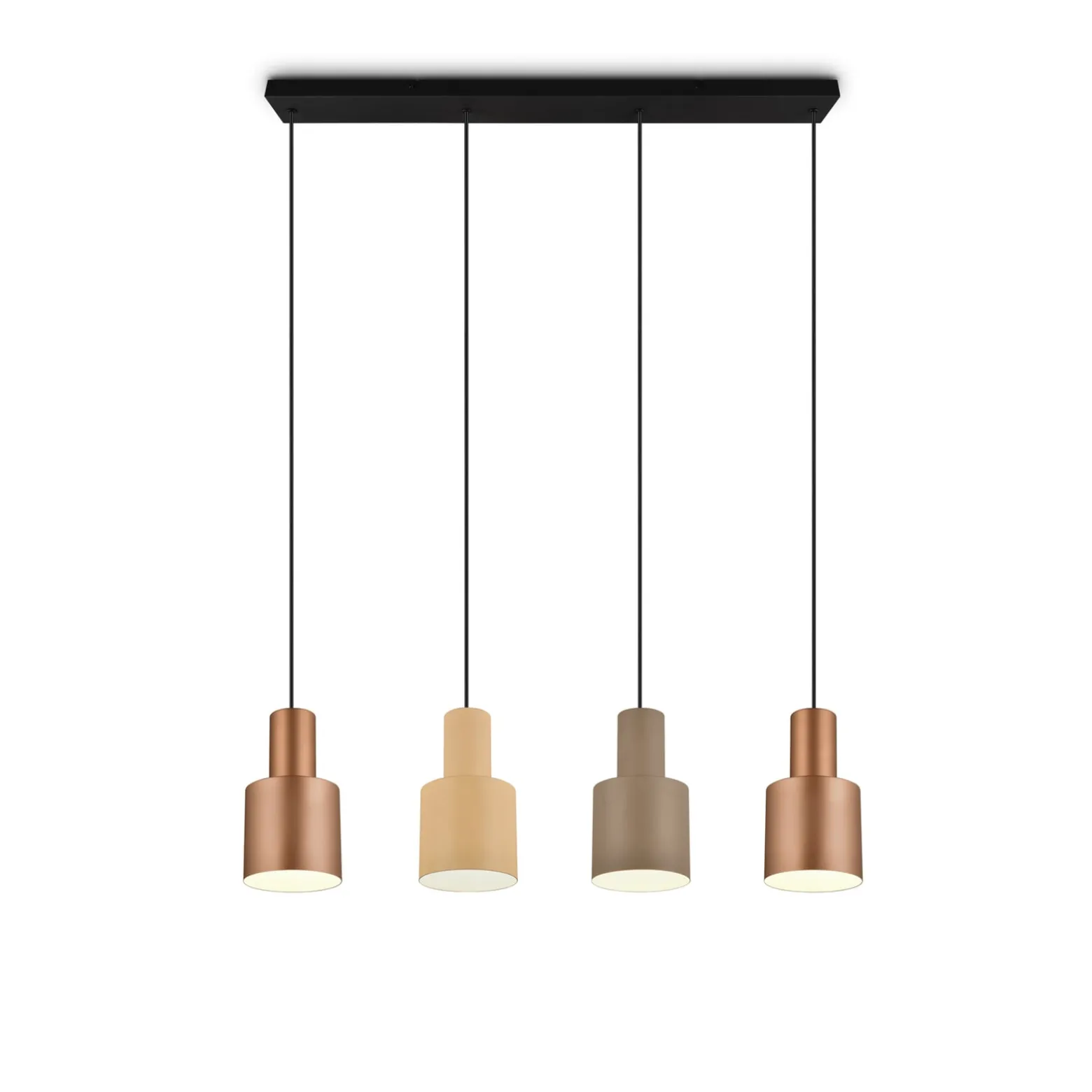 Hängeleuchte Agudo, multicolor, 4-flammig, linear