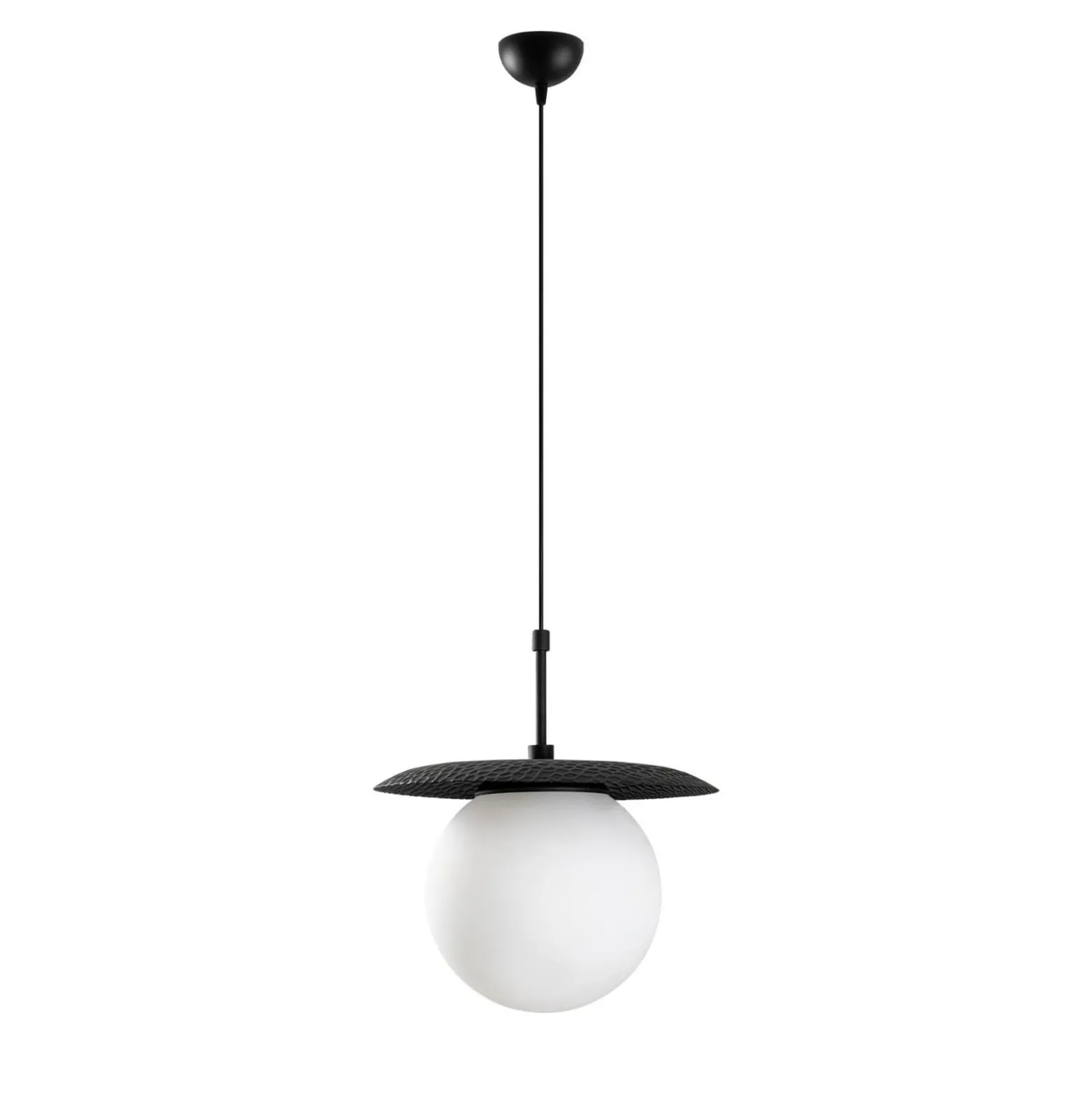 Hängeleuchte Anemon, schwarz, Glas, Ø 30 cm, E27