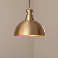 Hängeleuchte Berceste, goldfarben, Metall, Ø 40 cm, E27