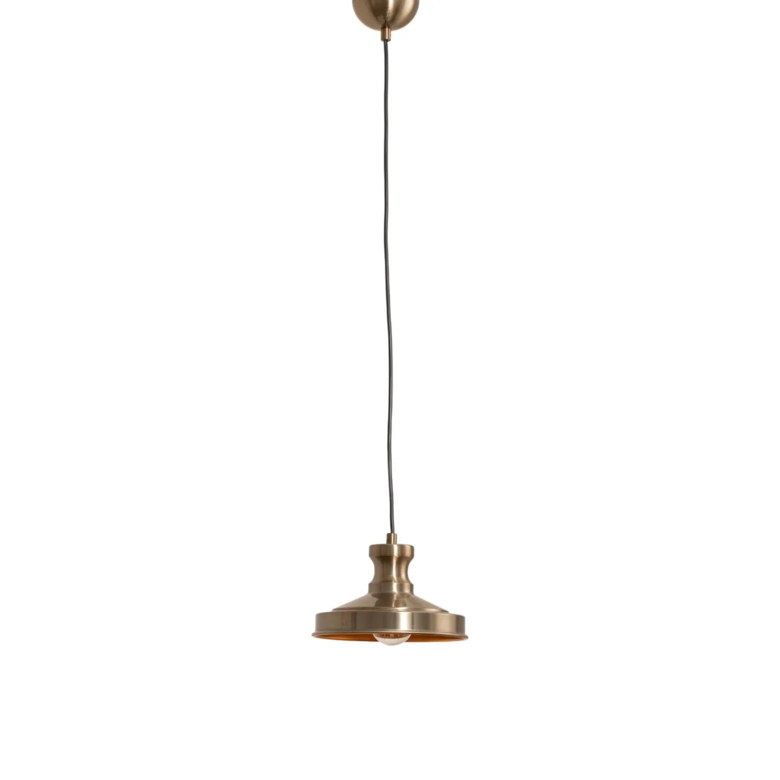 Hängeleuchte Berceste, goldfarben, Metall, Ø 22 cm, E27
