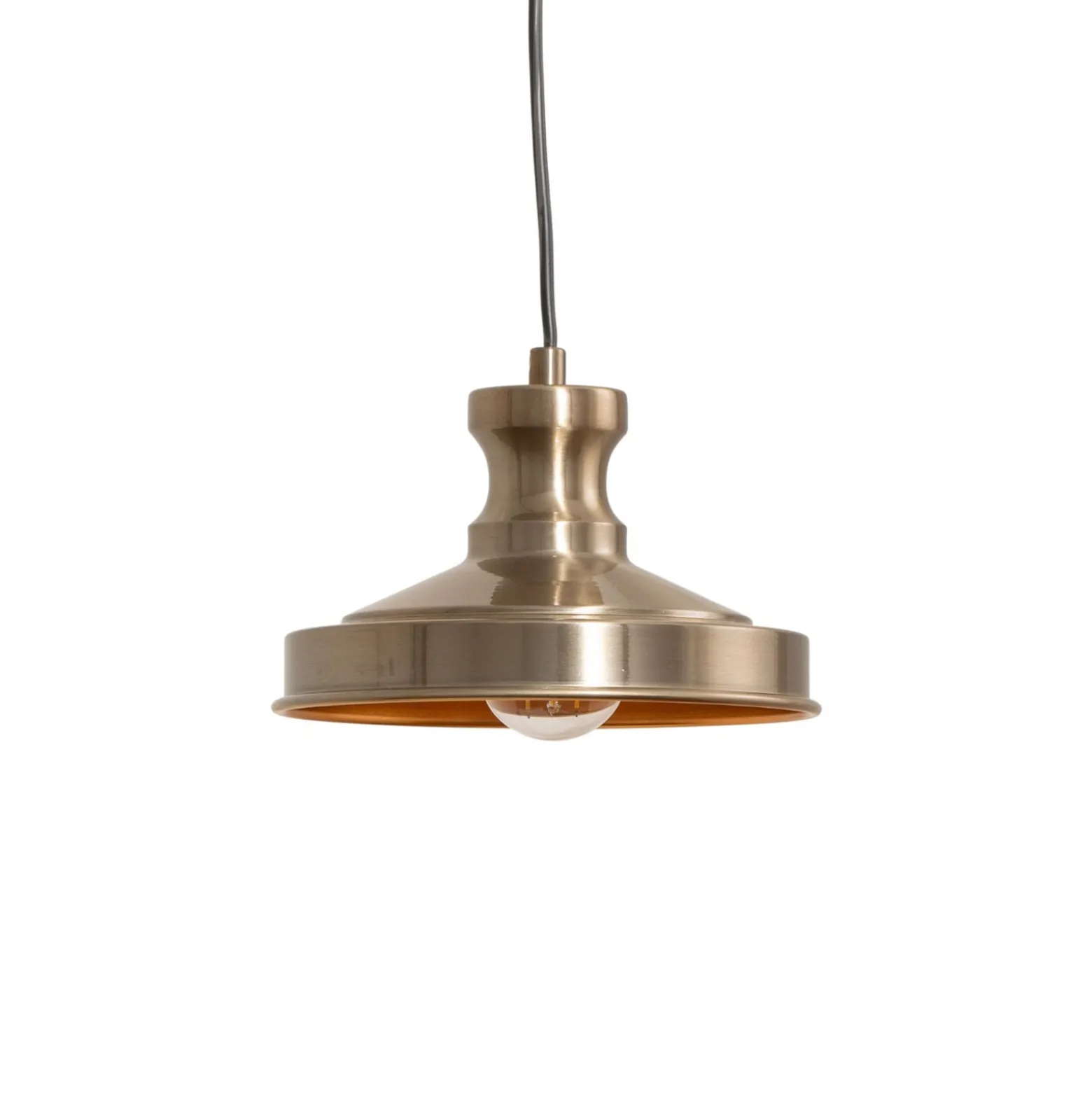 Hängeleuchte Berceste, goldfarben, Metall, Ø 22 cm, E27