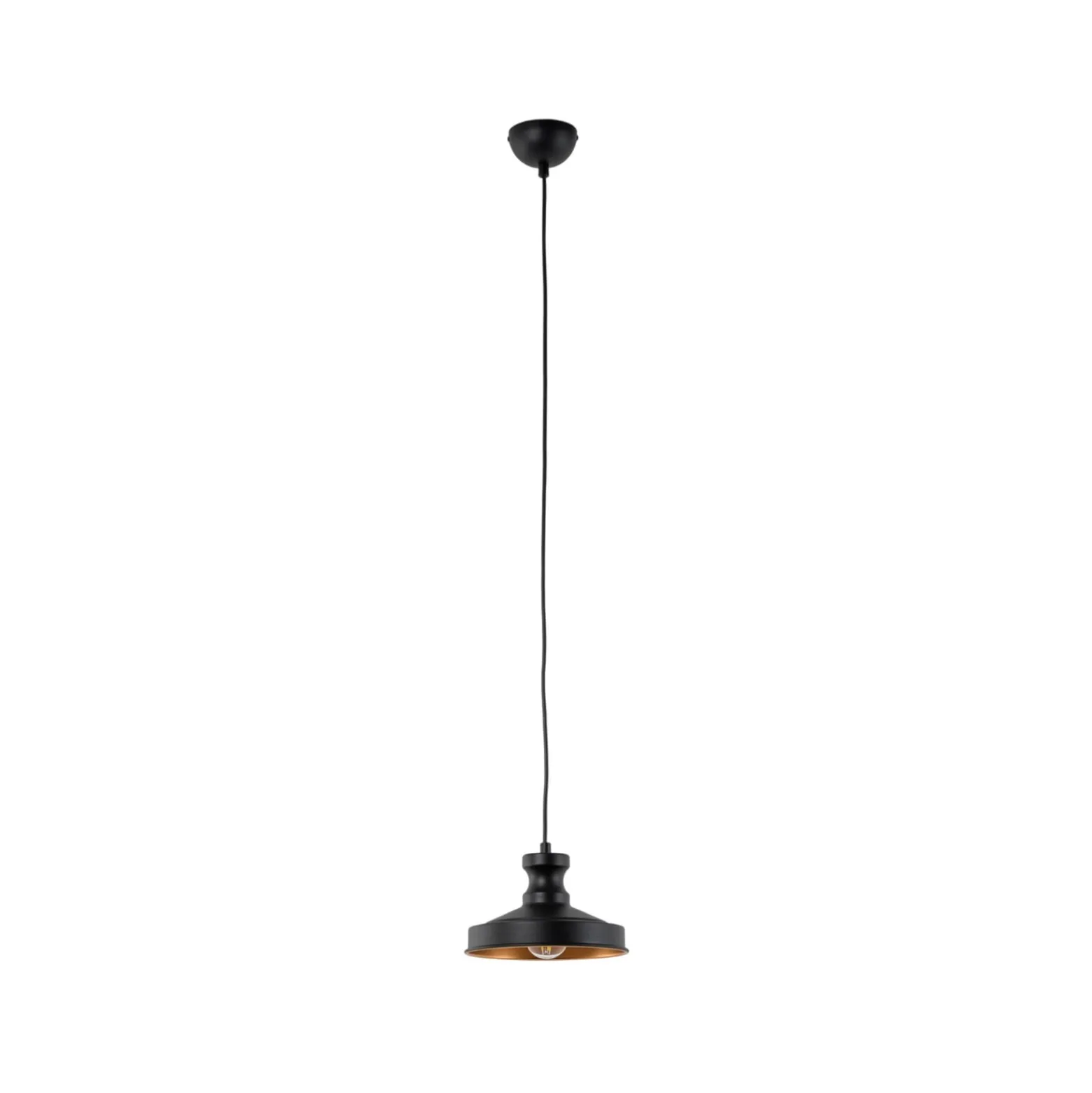 Hängeleuchte Berceste, schwarz, Metall, Ø 22 cm, E27