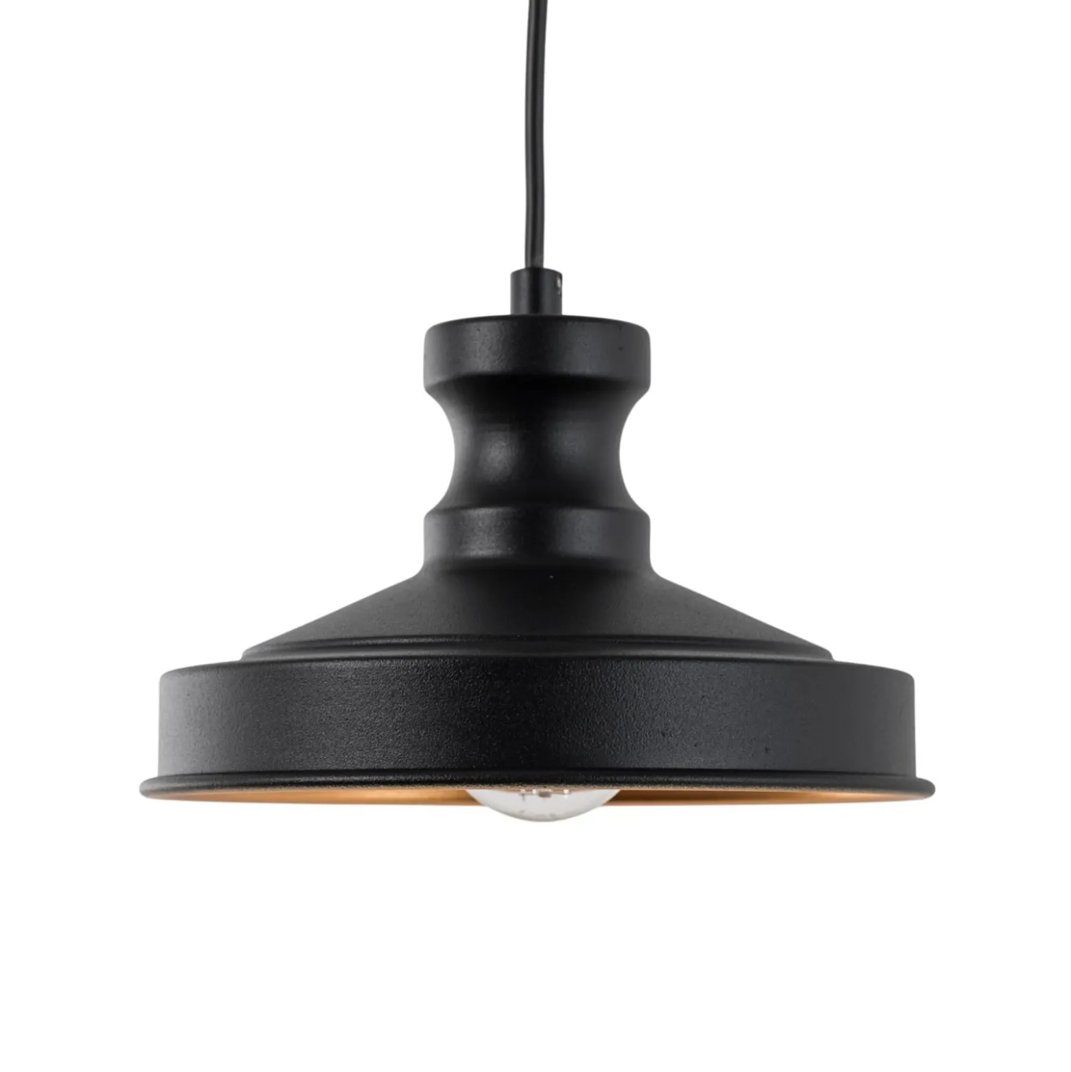 Hängeleuchte Berceste, schwarz, Metall, Ø 22 cm, E27