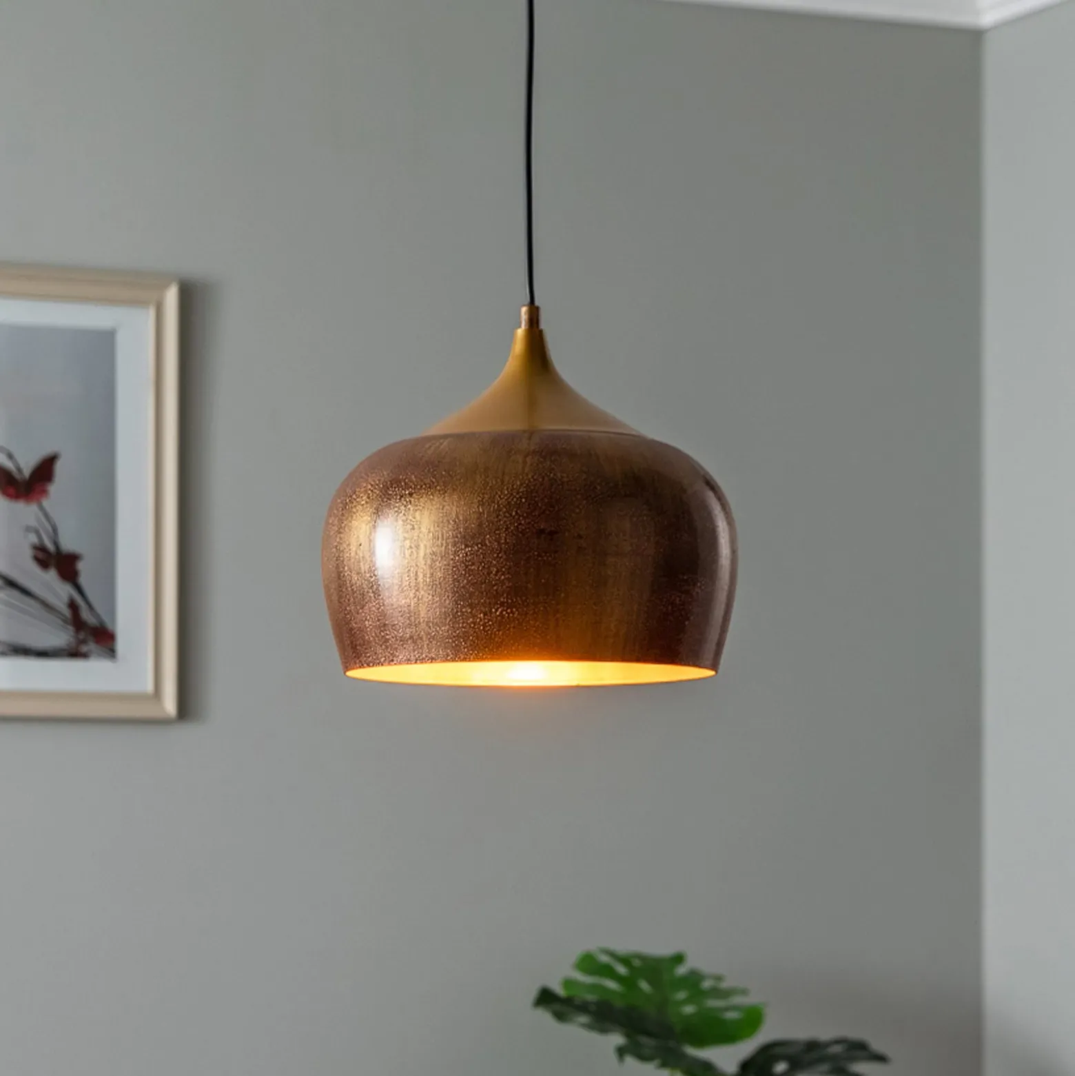 Hängeleuchte Berceste 211-S Ø30cm gold
